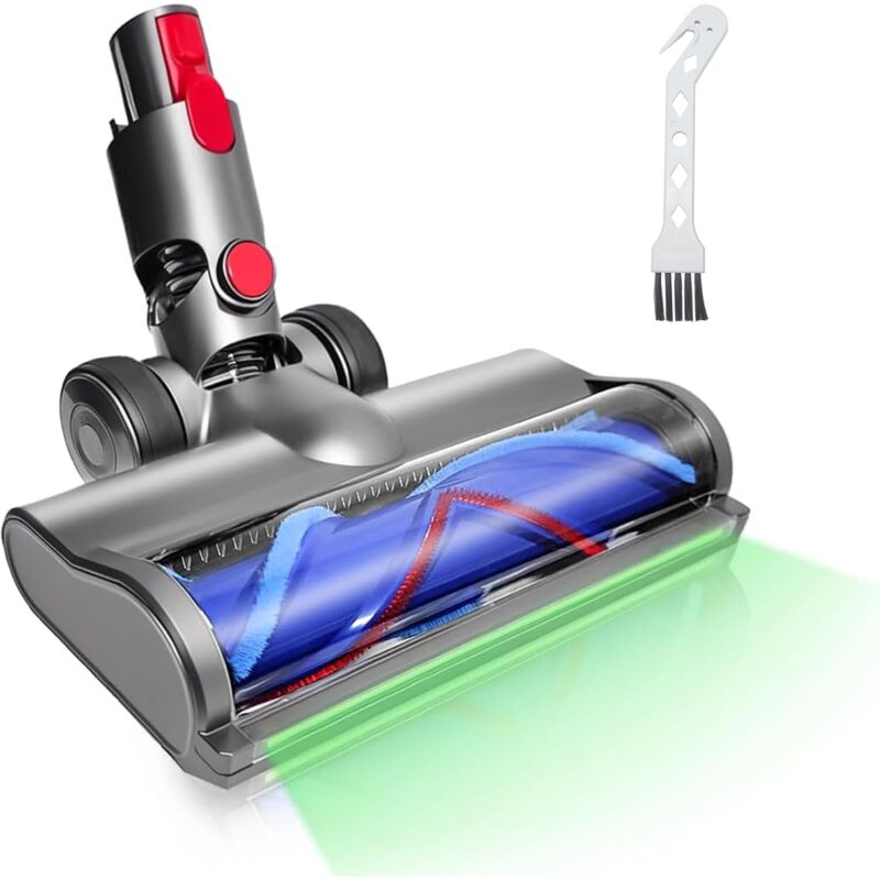 Tête de nettoyage à entraînement direct pour aspirateur Dyson V15 V11 V10 V8 V7, tête de moteur avec phares LED à 180 °, tête de brosse à rouleau,