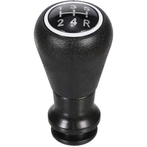 Tête de pommeau de levier de vitesse 5 vitesses pour Peugeot 406 207 Noir