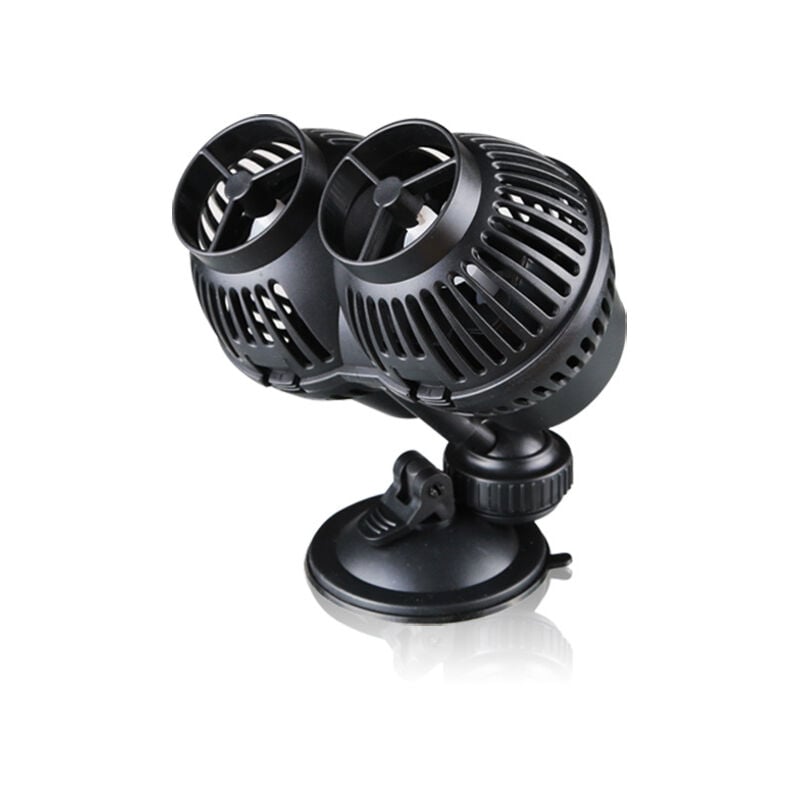 Tonchean - Tête de puissance de fabricant de vagues de pompe de circulation d'aquarium, ventouse + aspiration de montage magnétique (6000/H, noir)