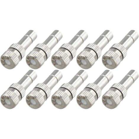 Tête de pulvérisation d'atomisation à connexion rapide, buse brumisation pour équipement d'arrosage jardin 30 pièces 0.7mm（0.0276in） 20 Pièces 0.6mm（0.0236in）