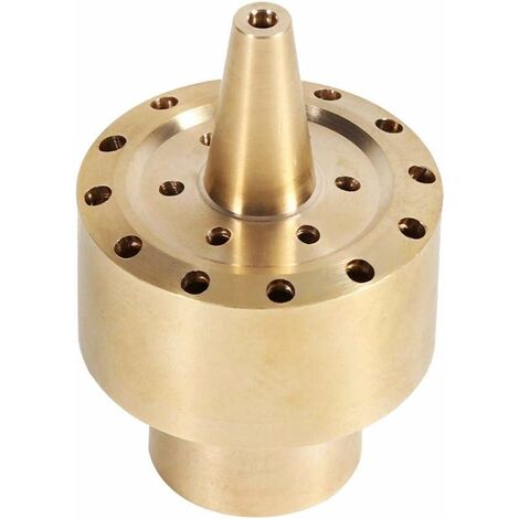 Tête de pulvérisation en laiton doré Tête d'Arrosage pour fontaine à eau de jardin, bassin, accessoire brumisateur 1/2"