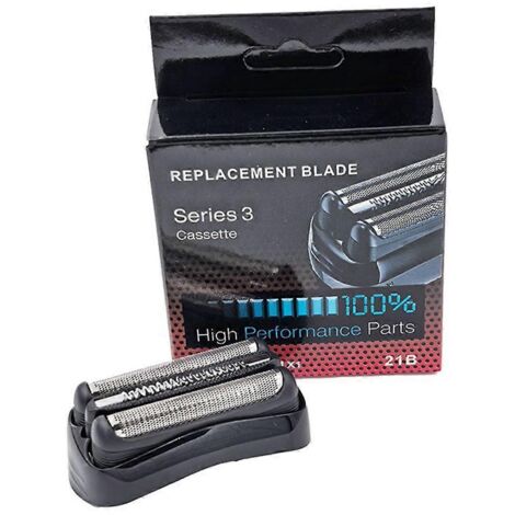 Tête de rasoir de rechange 21B pour rasoirs électriques Braun Series 3--
