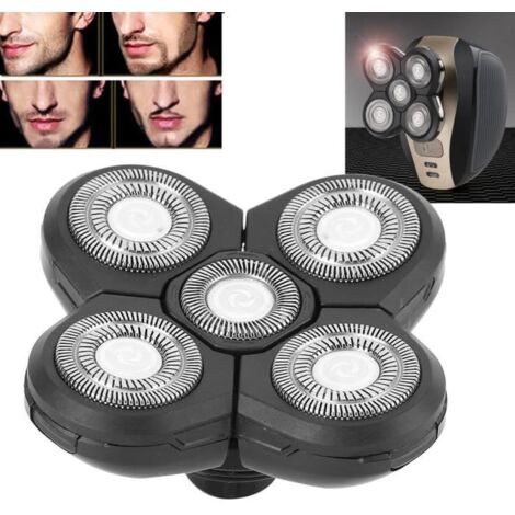 Tête de rasoir électrique - VGEBY - 5 Lames - Matériau de haute qualité - Ergonomique - Lavable