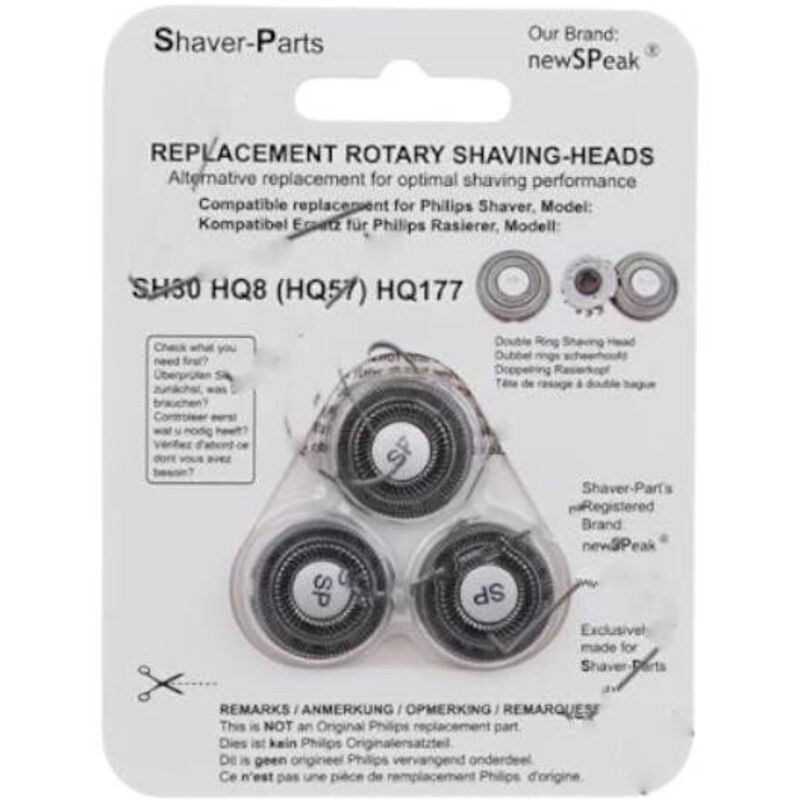 Philips - Tete de rasoir SH30 / HQ8 / HQ9 / HQ177 sans crochet
