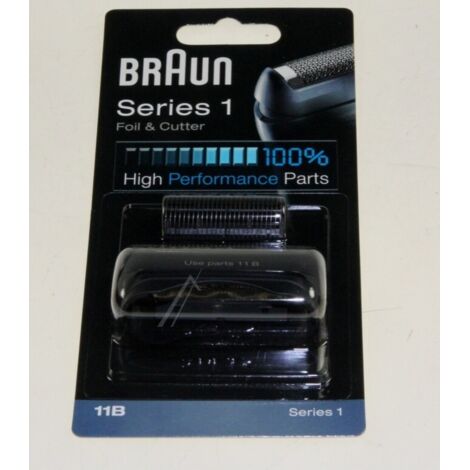 Tete de rasoir noir 11B Combi pour Tondeuse BRAUN 81387933
