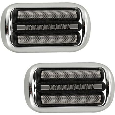 Tête De Rechange 32S Avec Grille Et Lame, Compatible Avec Les Rasoirs Braun Series 3 (3000s, 3010s, 3040s, 3050cc, 3070cc, 3080s, 3090cc)(2pcs 32S)