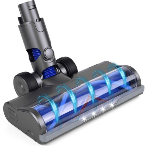 Tête de rechange pour aspirateur sans fil Dyson V6, DC58, DC59, DC61, DC62, DC74, turbine en forme de V avec phares pour 4 LED durs et tapis(pour interfaces A et B)