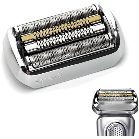 Tête de Remplacement 92S Compatible Braun Série 9 – Grille et Bloc de Couteaux Wet & Dry pour Rasoir Électrique – Convient aux Modèles 9290cc, 9291cc, 9370cc (1 Unité)