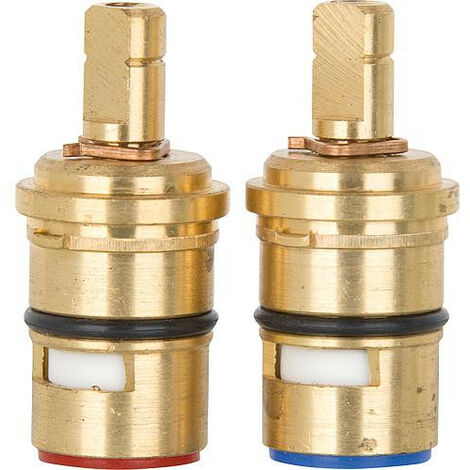 Tête de robinetterie céramique pour 93 720 53 + 93 708 96 pour chaud+froid, 2 pieces