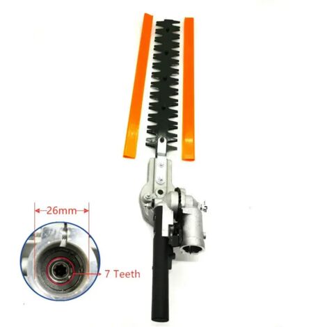 Tête de taille-haie 26 mm/28 mm, rainure 7/9 mm, barre carrée de 5,3 mm de hauteur, brosse pour tondeuse à gazon - AquaForge