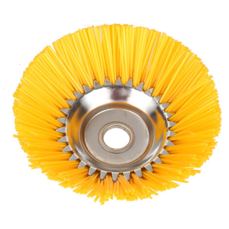 Tête de tondeuse à gazon de 20 cm (8 pouces) à poils en nylon, accessoires pour outils de jardin, brosse de désherbage, disque