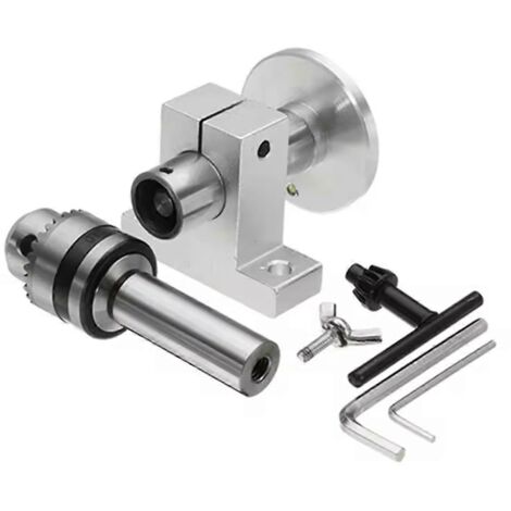 Tête de tour motorisée avec mandrin - Accessoires de bricolage pour mini-tour