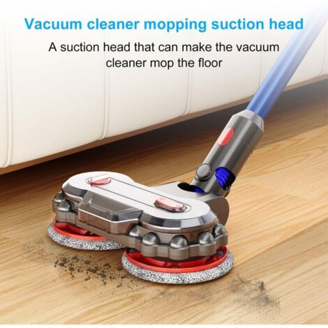 Tête de Vadrouille Électrique avec Réservoir d‘Eau Amovible pour Dyson V7 à V15 / G5