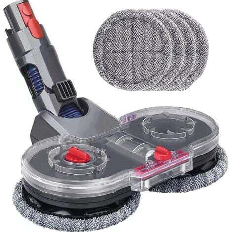 Tête de vadrouille électrique pour aspirateur Dyson V11 V10 V15 V8 V7, tête de balai avec réservoir d'eau et 4 vadrouilles lavables