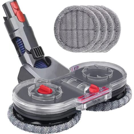 Tête de vadrouille électrique pour aspirateur Dyson V11 V10 V15 V8 V7, tête de balai avec réservoir d'eau et 4 vadrouilles lavables