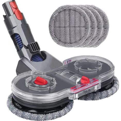 Tête de vadrouille électrique pour aspirateur Dyson V11 V10 V15 V8 V7, tête de balai avec réservoir d'eau et 4 vadrouilles lavables