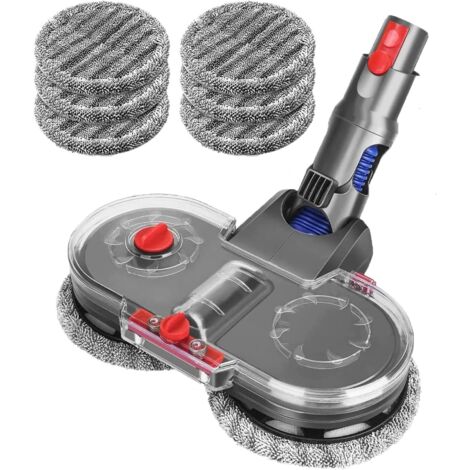 Tête de Vadrouille Electrique pour Dyson V11/ V10 Slim Aspirateur, avec Réservoir d'eau Amovible et 6 Vadrouille Lavable