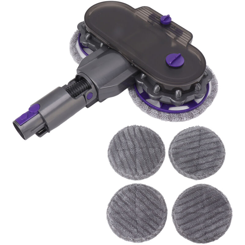 Tête de Vadrouille Electrique pour Dyson V15 V11 V10 V8 V7 Aspirateur avec 4 Vadrouille Lavable