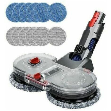Tête de Vadrouille Electrique pour Dyson V15 V11 V10 V8 V7 Aspirateur avec Réservoir D'eau Amovible, 12 Vadrouille Lavable