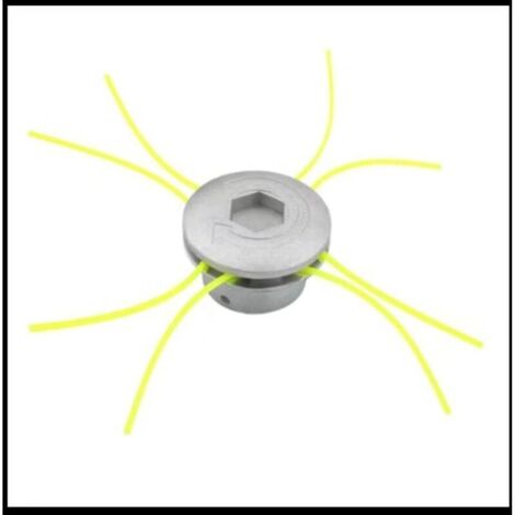 Tete Debroussailleuse Universelle, Tete Debroussailleuse 4 Fils, Aluminium Tete Fil Débroussailleuse Accessoire de Débroussailleuse pour Tondeuse à Gazon, 72 x 44.5 mm