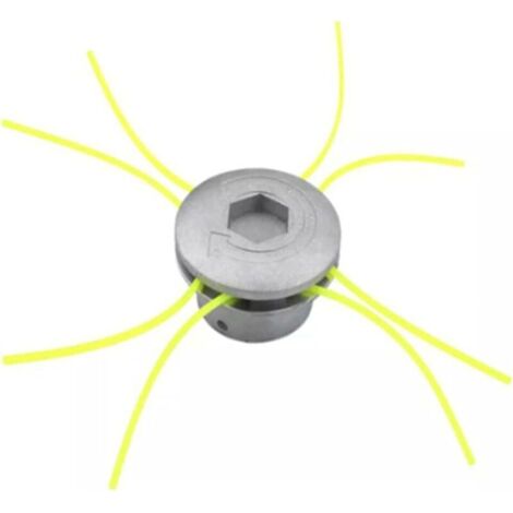 Tete Debroussailleuse Universelle, Tete Debroussailleuse 4 Fils, Aluminium Tete Fil Débroussailleuse Accessoire de Débroussailleuse pour Tondeuse à Gazon, 72 x 44.5 mm