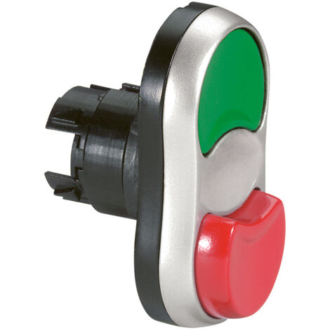 Tête double touche affleurante et dépassante non lumineuse IP66 Osmoz composable vert et rouge LEGRAND 023982