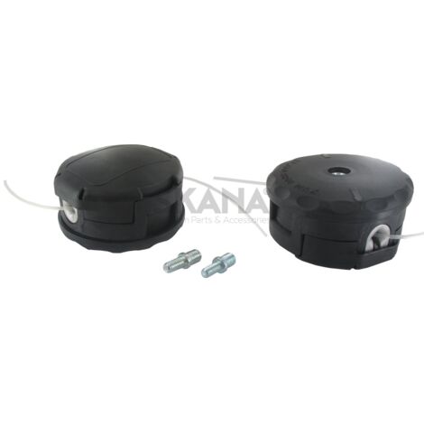 Tête Fil Nylon Adaptable Shindaiwa - Echo, Pour Coupe Bordures à Bras Courbé Et Débroussailleuses. Fournis Avec 2 Adaptateurs 7m