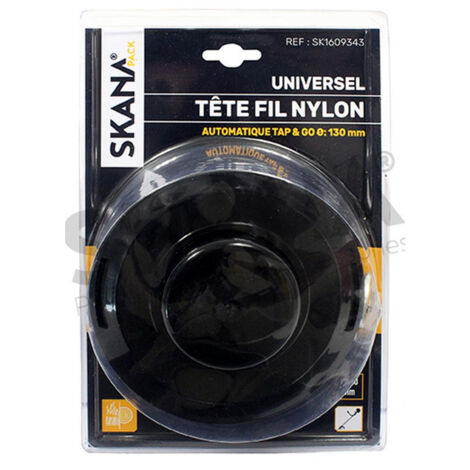 Tête Fil Nylon Universelle à Déroulement Automatique. S'adapte à La Place De La Lame Grâce Aux Coupelles, Livrée Avec Rondelles