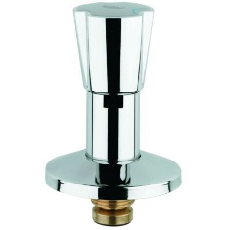 Tete Grpje 11514 pour robinetterie encastrée, croisillon bleu/rouge 3/4", chromé