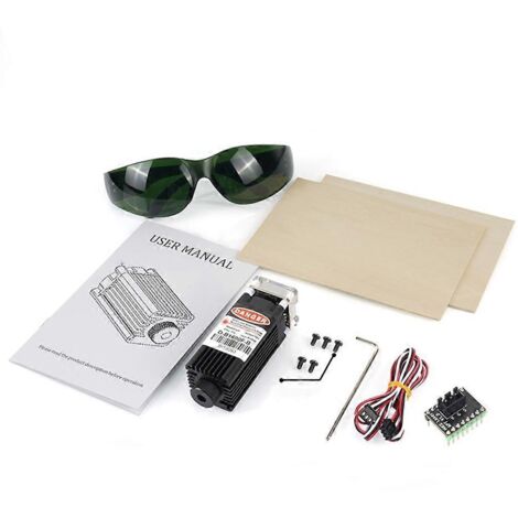 Tête laser pour imprimante 3D Ender-3 V2/3 Pro/5/5, machine de gravure et découpe, module laser haute précision, compatible avec Ender-3 série.