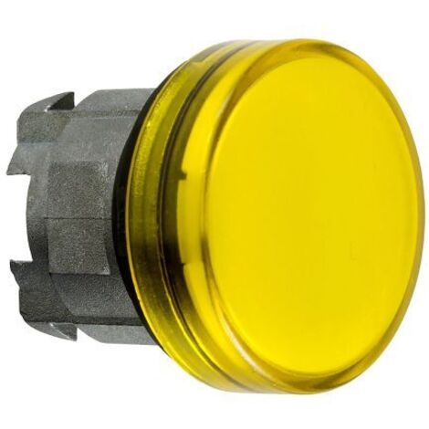 Tête LED jaune PIL.LUM avec lentille plate et 3W, 3000K, IP65.