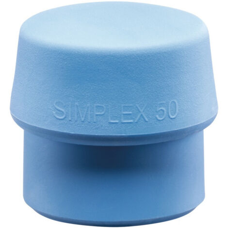 Tête marteau soft-face Tête SIMPLEX-D.80mm TPE-soft bleu soft HALDER