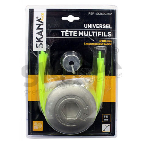 Tête Mutifils Pro, Tout Alu Multi étage Pour Insertion De 8 Fils. S'adapte à 100 % Sur Toutes Les Débroussailleuses à 35 Cc. Po