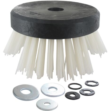 Tête Plastique Brosse Avec Fils Nylon Injectés, Diamètre 140mm, Pour Débroussailleuses à Dos. Modèle Universel (alésage 20 Et 25
