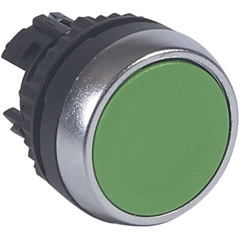 Tête pousser-pousser affleurante non-lumineuse IP69 Osmoz composable vert