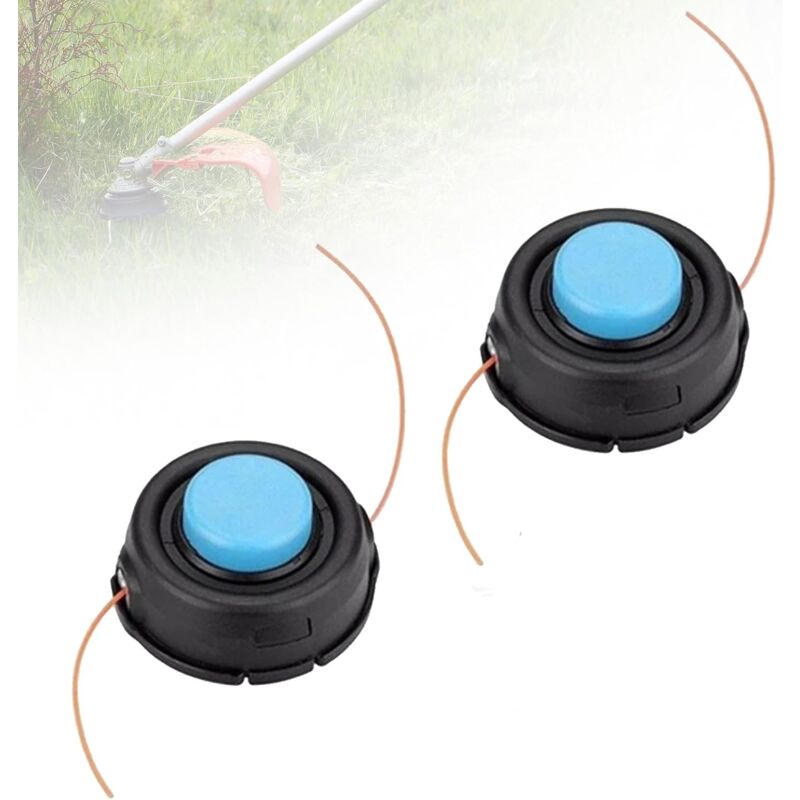 Tête Rechange pour Coupe-Herbe, 2 PCS Tête de Coupe T45X pour débroussailleuse Husqvarna Jonsered T45, T55, T55X,Accessoires pour Coupe-Herbe