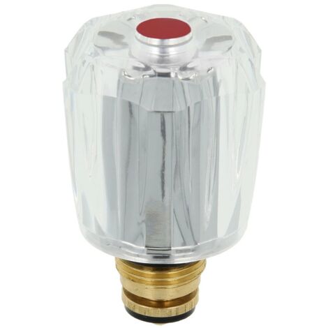 Tête sanitaire rouge 1/2’’ avec manette cristal