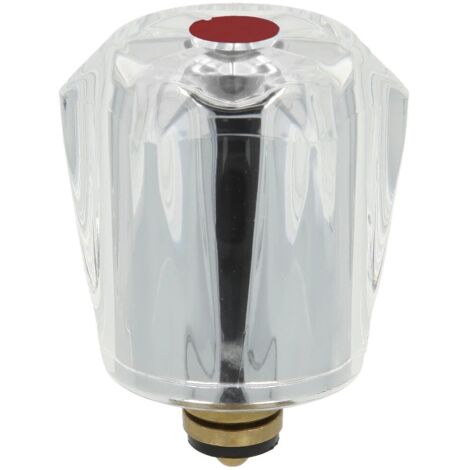 Tête sanitaire rouge 3/8’’ avec manette christal