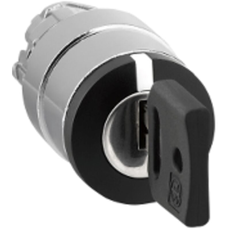 Schneider Electric - Harmony XB4 - tête bouton tourn clé455 - 3 pos fix - retr centre - Ø22 - noir - ZB4BG3