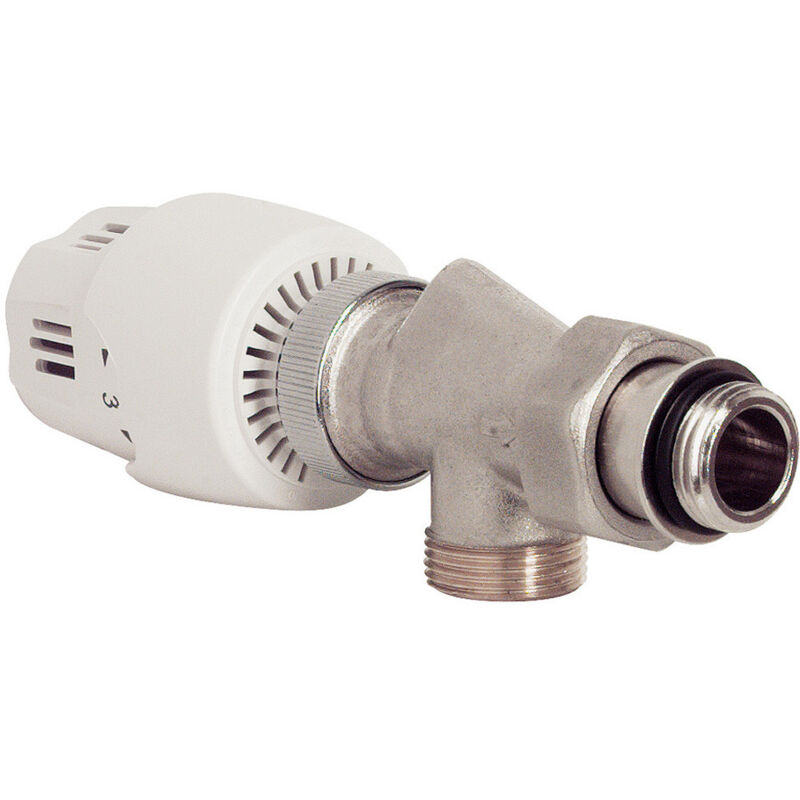 Tête thermostatique + Corps thermostatique équerre inversée Mâle 3/4 Ek Somatherm