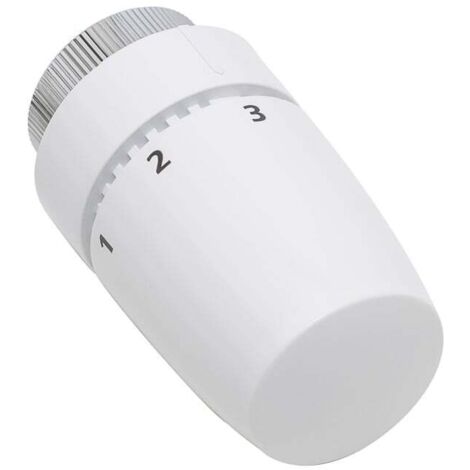 Tête thermostatique design blanc M30x1,5 à élément cire - Conecterm