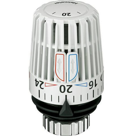 Tête thermostatique K échelle de réglage avec valeur de T° 6-28°C