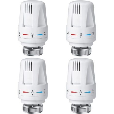 Tête thermostatique M30 x 1,5 – Vanne thermostatique en plastique et alliage – Contrôle précis de température – Fonction antigel