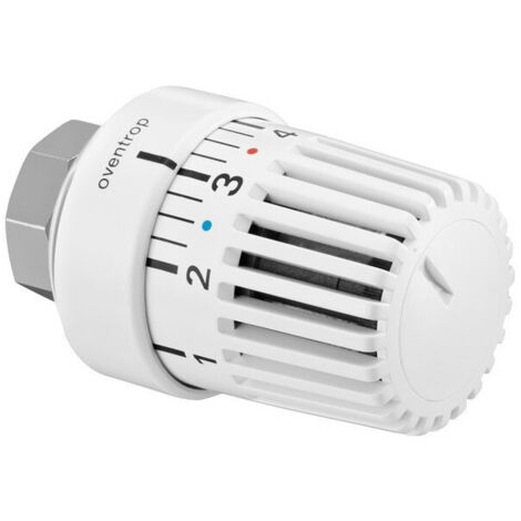 Tête thermostatique OV UNI LA avec capteur de liquide blanc avec mise à zéro