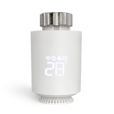 Tête Thermostatique Radiateur , Vanne Thermostatique Connectée Programmable, Thermostat Radiateur Compatible, Smart Life APP C