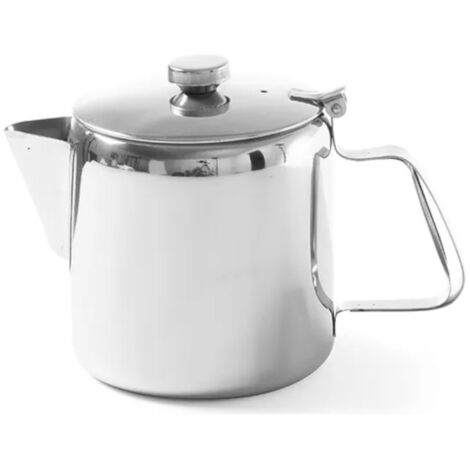 Tetera de acero inoxidable con tapa para café y té, 0,9 l - Hendi 453308