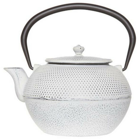 tetera de hierro fundido esmaltado 1,2l blanco - 0916264 - cosy&trendy -