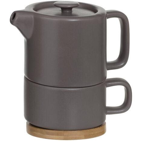 Tetera de la naturaleza del solitario - gris pardo - Sg secret de gourmet
