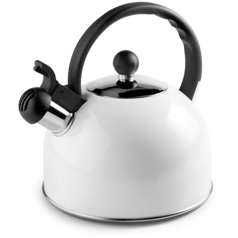 Tetera pava inox blanca 2,5 l