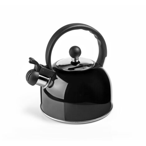 Tetera pava inox negra 2,5 l